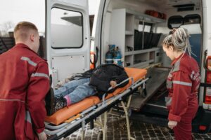 Patient On A Stretcher